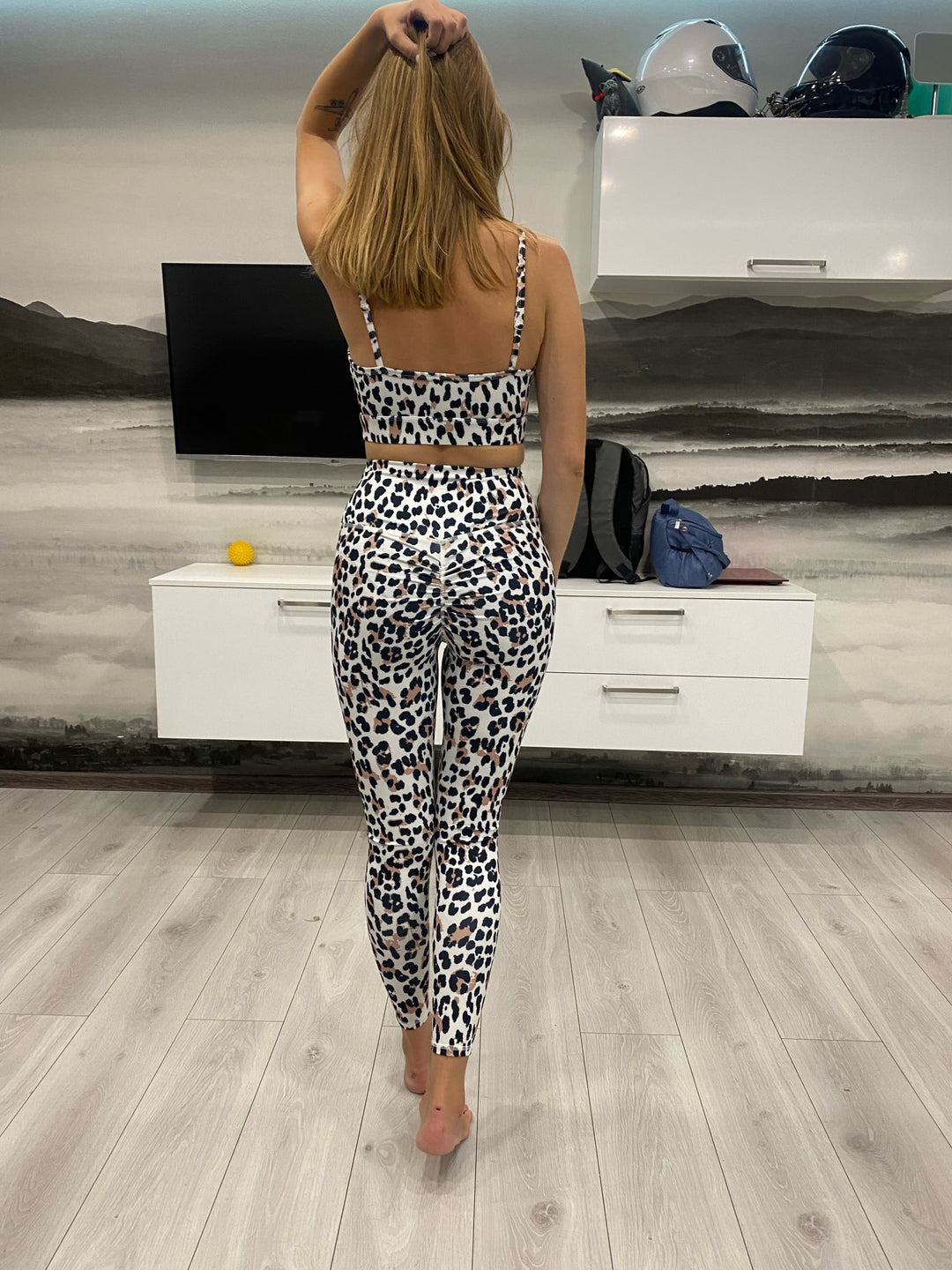 Leggings Femme Taille Haute Effet Push-up – Motif Léopard, élastique, Pour Sport, Yoga, Quotidien, Tailles S à XL - 1