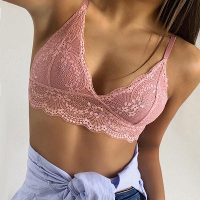 Underwear For Women Sexy Bralette Unlined Lace Lingerie Bras Intimate Tops Push Up Bra Crop Top 3/4 Cups BH Female underwear - Mon Paradis 